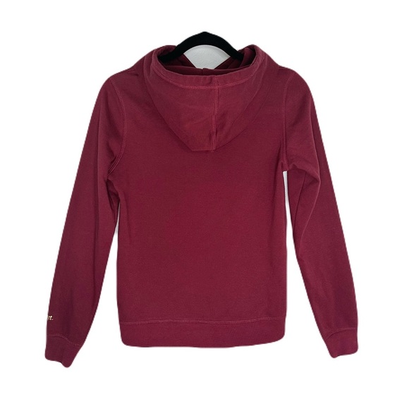 H&M Harry Potter Maroon Hoodie with Gold Print Platform 9 3/4 Cotton Blend - Picture 4 of 7